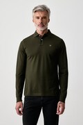 Hackett London longsleeve męski bawełniany zielony HM5500048