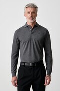 Hackett London longsleeve męski bawełniany szary HM5500048