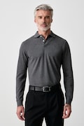 Hackett London longsleeve męski bawełniany szary HM5500048