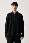 adidas Originals polo męskie z bawełną czarne KE4133