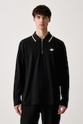 adidas Originals polo męskie z bawełną czarne KE4133