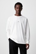 MM6 Maison Margiela longsleeve męski bawełniany biały SH0NH0028-M20258