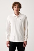 Tommy Jeans μακρυμάνικο ανδρικό βαμβακερό μπεζ DM0DM23630