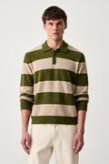 United Colors of Benetton sweter męski z dodatkiem wełny zielony 1OK9K301Z