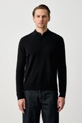 United Colors of Benetton sweter męski wełniany czarny 1002U301Y