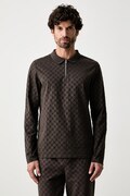 Joop! longsleeve męski bawełniany brązowy 30105525