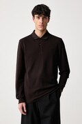 Fred Perry longsleeve męski bawełniany brązowy M3636
