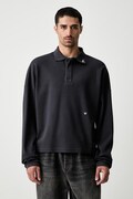 RHUDE longsleeve męski bawełniany czarny RHPF26PO02214