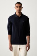 Guess tričko s dlhým rukávom pánske bavlnené s elastanom tmavomodré M6YP36 K4395