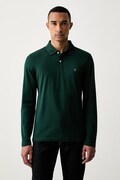 Guess tričko s dlhým rukávom pánske bavlnené s elastanom zelené M6YP36 K4395