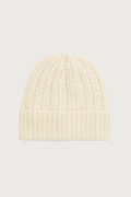 United Colors of Benetton czapka beanie damska z wełną beżowa 6I68VA00M