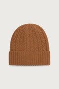 United Colors of Benetton czapka beanie damska z wełną brązowa 6I68VA00M