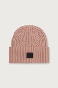 AllSaints czapka damska z dodatkiem wełny różowa W079XF