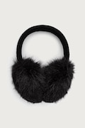 Juicy Couture naušnjaci za žene FAUX FUR crni JCAVA226707