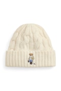 Polo Ralph Lauren czapka damska wełniana beżowa 455P23854