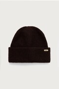 Barbour czapka beanie damska z dodatkiem wełny brązowa LHA0648