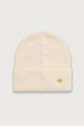 Luisa Spagnoli czapka beanie damska wełniana Muni beżowa 100606