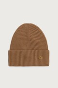 Luisa Spagnoli czapka beanie damska wełniana Muni brązowa 100606