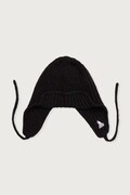 Kangol czapka uszatka damska z dodatkiem wełny TRAPPER MIXED czarna K3858.BK001