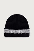 GANNI Beanie czapka beanie wełniana damska granatowa B3020240