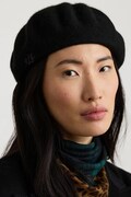 Lauren Ralph Lauren beret damski z wełną czarny 454P23633