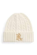 Lauren Ralph Lauren czapka beanie damska z wełną beżowa 454P23505