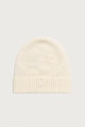 Patrizia Pepe czapka beanie damska z wełną beżowa 2F0106 K293