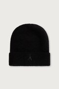 Patrizia Pepe czapka beanie damska z wełną czarna 2F0106 K293