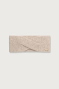BOSS opaska na głowę damska kaszmirowa Livia_headband beżowa 50570985