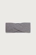 BOSS opaska na głowę damska kaszmirowa Livia_headband szara 50570985