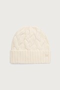 Weekend Max Mara czapka beanie damska kaszmirowa WKAZAMPA biała 2625576015600