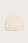 Weekend Max Mara czapka beanie damska kaszmirowa WKAZAMPA biała 2625576015600