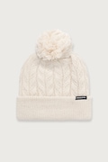 Rossignol čiapka s brmbolcom dámska s prímesou vlny béžová RLOWH01