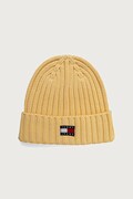 Tommy Jeans kapa za žene od pamuka žuta AW0AW18979