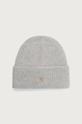 Tommy Hilfiger beanie kapa ženska s vunom siva AW0AW19104