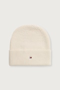 Tommy Hilfiger kapa za žene s dodatkom vune bež AW0AW19102