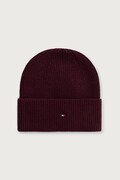 Tommy Hilfiger kapa za žene s dodatkom vune bordo AW0AW19102