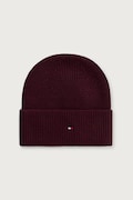 Tommy Hilfiger kapa za žene s dodatkom vune bordo AW0AW19102