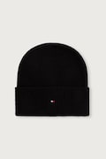 Tommy Hilfiger kapa za žene s dodatkom vune crna AW0AW19102