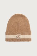 Calvin Klein čiapka dámska s prímesou vlny béžová LV04F8100G