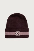 Calvin Klein čiapka dámska s prímesou vlny burgundská LV04F8100G