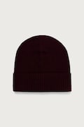 United Colors of Benetton czapka beanie damska wełniana fioletowa 63UWVA00G
