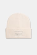 Liu Jo шапка beanie дамска с вълна бежова 2F6022 MA38S