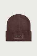 Liu Jo шапка beanie дамска с вълна зелена 2F6022 MA38S