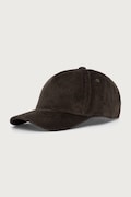 Weekend Max Mara czapka z daszkiem damska sztruksowa WKARAGNO brązowa 2625576034600