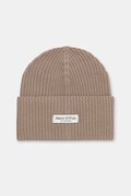 Marc O'Polo czapka damska bawełniana beżowa 5000012210