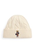 Polo Ralph Lauren czapka beanie damska beżowa 455P18118