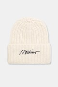Moschino czapka beanie damska z wełną beżowa M3480 65423