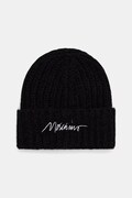 Moschino czapka beanie damska z wełną czarna M3480 65423