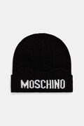 Moschino czapka damska z wełną czarna M3469 65473